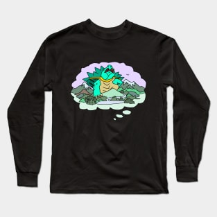 Teal Turtle's Dream Long Sleeve T-Shirt